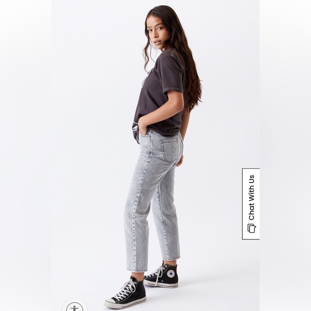 Pacsun Gray High Rise Straight Jeans Size 25 - Picture 2 of 7
